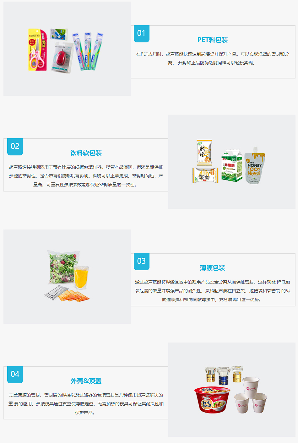 超声波在食品包装行业中的应用(图1)